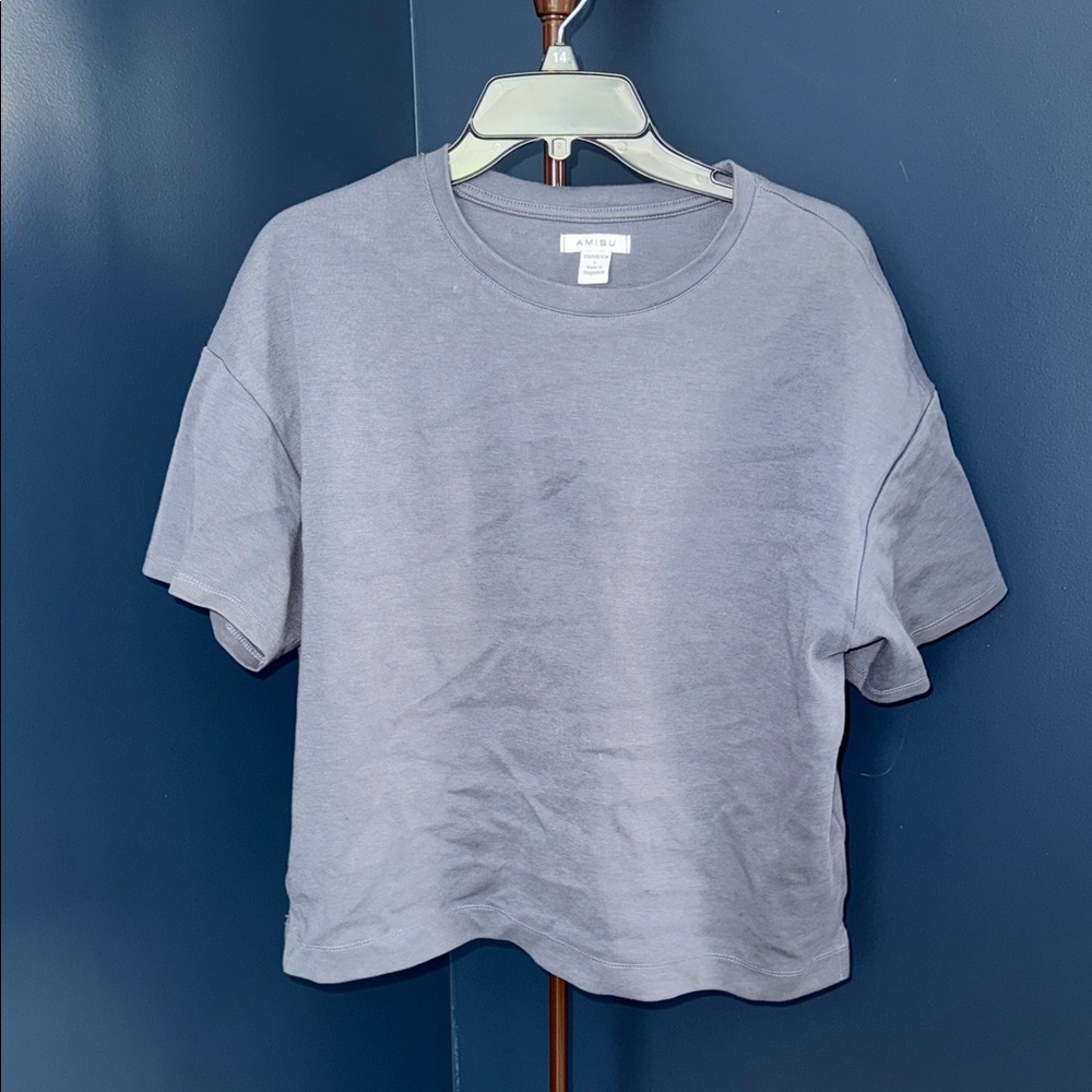 Aritzia Light Gray Short Sleeve Tee